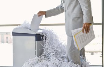 lỗi máy hủy tài liệu