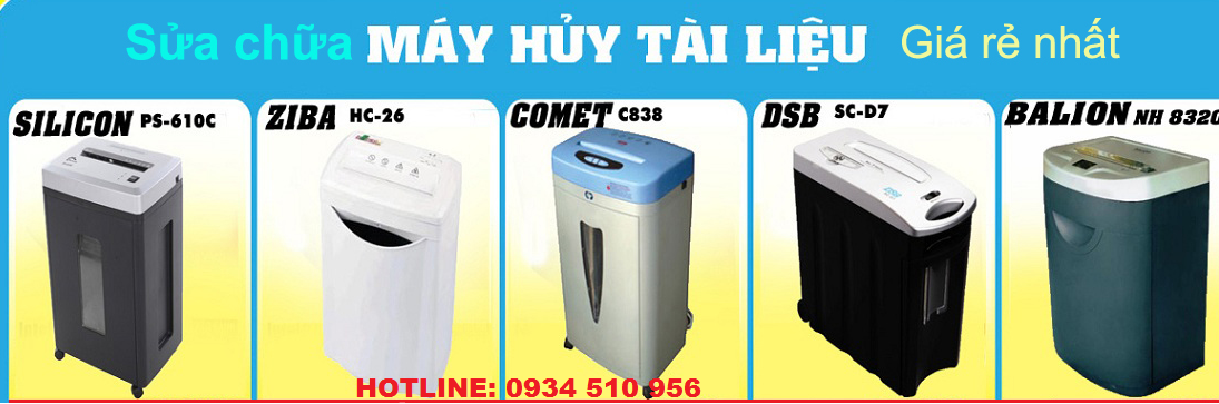 sửa máy hủy tài liệu tại hà nội