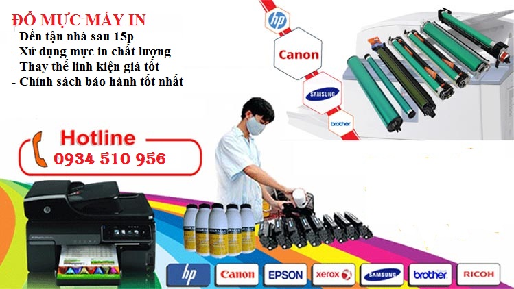 đổ mực máy in