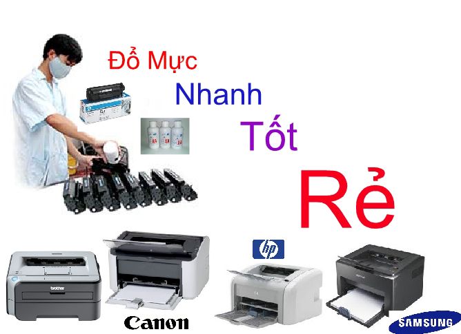 đổ mực máy in