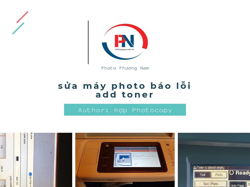 sửa máy photo báo lỗi add toner