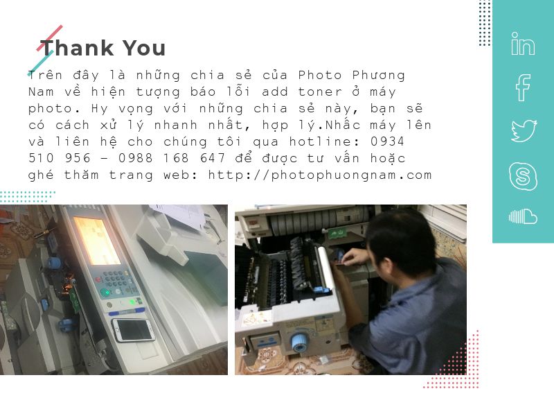 đổ mực máy photo