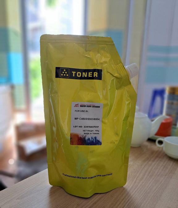 mực đổ máy photocopy ricoh màu vàng