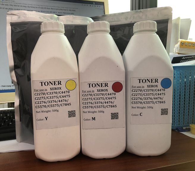 mực đổ máy photo fuji xerox màu