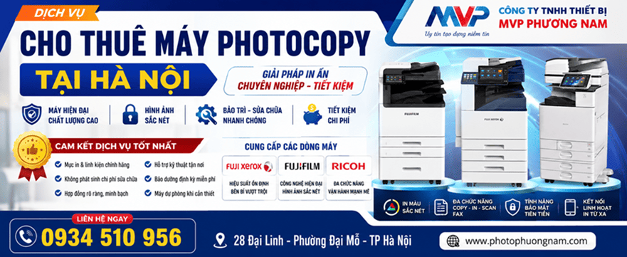 cho thuê máy photocopy màu tại hà nội
