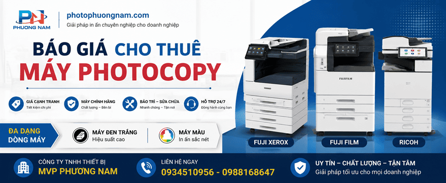 Báo giá cho thuê máy photocopy tại hà nội